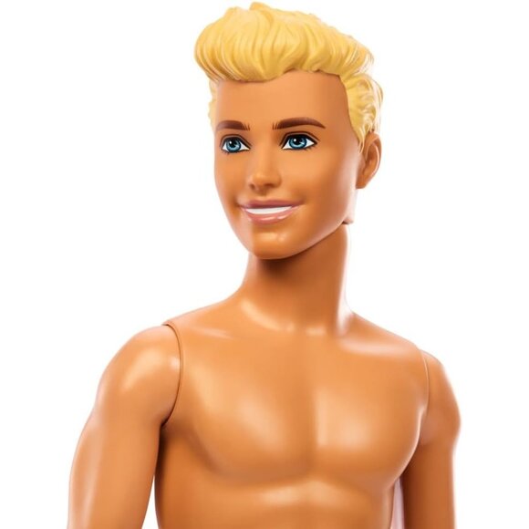 🆕 Barbie Beach Ken Doll with Blond Hair Wearing Purple Swimsuit and Beach Toys - Picture 3 of 6